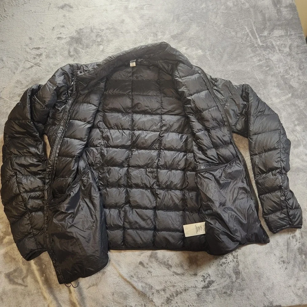 REI Co-Op Jacket Mens Large Tall Black Down Montball EX Light Quilted Packable